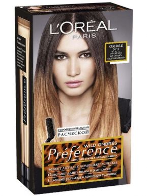 Loreal Paris Preference краска для волос, тон 01 WildOmbre, тон 1, от светло до темно-каштанового