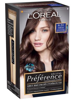 Preference Recital краска для волос, тон 6.21 Риволи перламутровый светло каштановый