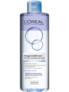 LOREAL Dermo-Expertise Мицелярная вода с маслами д/всех типов кожи 400мл