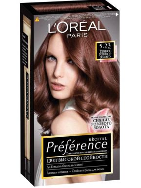 Preference краска для волос, тон 5.23, цвет: темное розовое золото