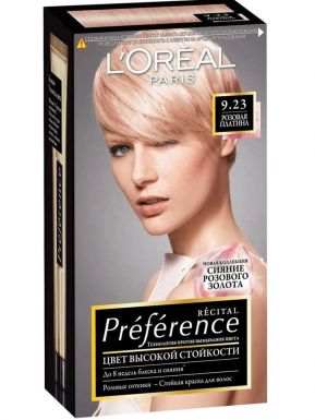 Preference краска для волос, тон 9.23, цвет: розовая платина