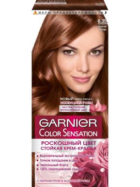 Garnier Color Sensation крем-краска, тон 6.35, Золотой янтарь, 110 мл