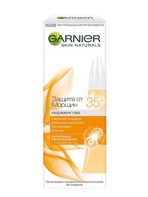 Garnier крем для кожи вокруг глаз Антивозрастной Уход, Защита от морщин 35+, 15 мл