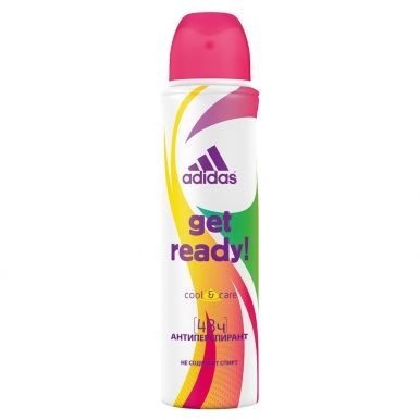 Adidas дезодорант-спрей женский Get Ready, 150 мл