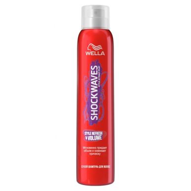 Wella Shockwaves сухой шампунь для волос Style Refresh & Volume, 180 мл