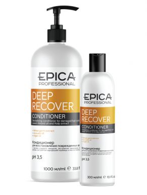 EPICA Deep Recover Кондиционер для восстановления поврежденных волос с маслом сладкого миндаля и экстрактом ламинарии, 1 л