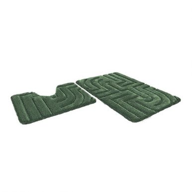 Набор ковриков Shahintex рRemium Sh p002 60x100см, + 60x50см, зеленый