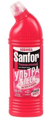 SANFOR средство универсальное ультра блеск чистота и гигиена 750г