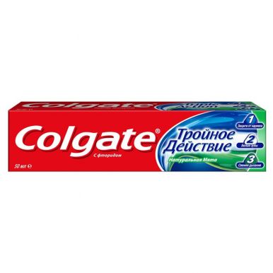 COLGATE FCN89251 зубная паста Тройное действие, 50 мл