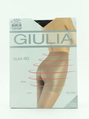 Колготки женские Giulia Slim 40 den, неро 2/s