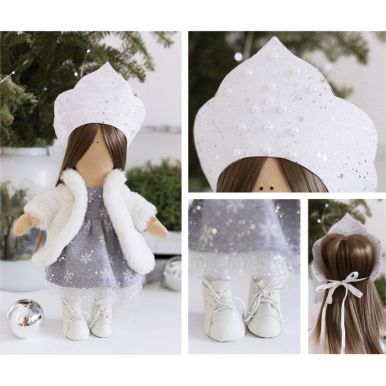 Интерьерная кукла Снегурочка набор для шитья 22,4 х 5,2 х 15,6 см   4289379