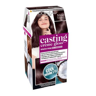 Casting Crem Gloss стойкая краска-уход для волос, тон 5102, цвет: холодный мокко