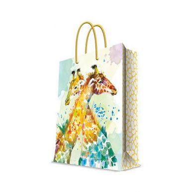 Пакет подарочный жирафы 17,8*22,9*9,8см 81251