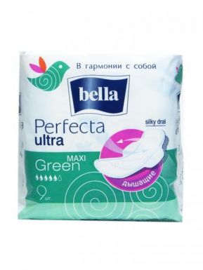 BELLA Perfecta Ultra Maxi Green супертонкие 8шт ВЕ-013-MW09-055_