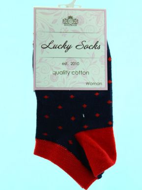 Lucky socks 0072-НЖГ носки женские (80/15/5) СИНИЙ, 21