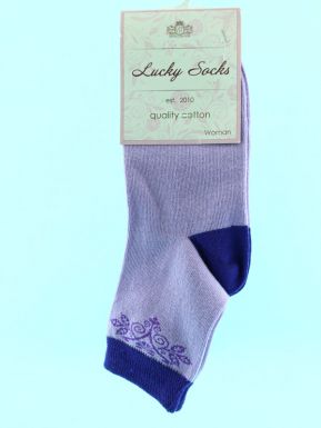 Брест носки женские Lucky socks 0057-Нжг, Серо-сиреневый, размер: 21