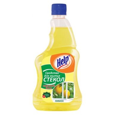 Help средство для мытья стекол сменный блок Лимон, 500 г