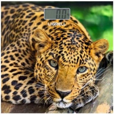 LIGRELL весы напольные леопард LBS-1821D