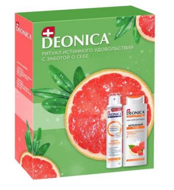 DEONICA набор подарочный энергия витаминов гель д/душа, дезодорант
