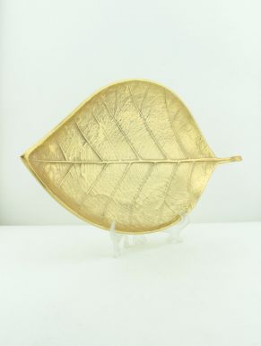 Декоративная тарелка "лист", цв.золото, разм.44x23x3cm A06560120