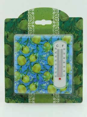 Термометр Декоративный из керамики 10x10см, жидкостный, бытовой, артикул: 40972