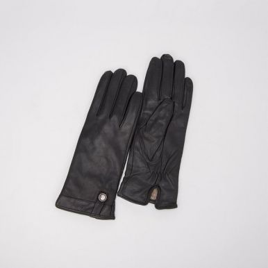 Перчатки женские с подкладом шерсть цв.черный р.6,5 4657564