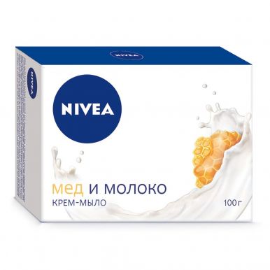NIVEA крем-мыло туалетное мед и молоко 100г 80665