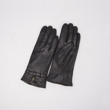Перчатки женские с подкладом шерсть цв.черный р.6,5 4657574