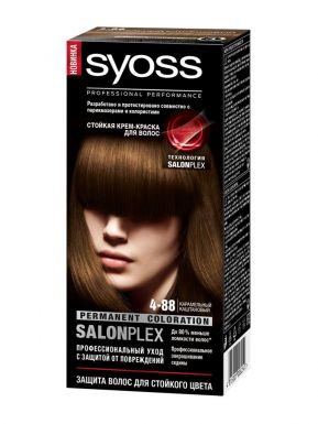 Syoss Color краска для волос, тон 4-88, цвет: Карамельный каштановый