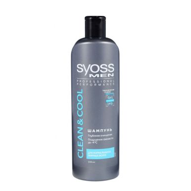 Syoss шампунь мужской Clean & Cool, 500 мл