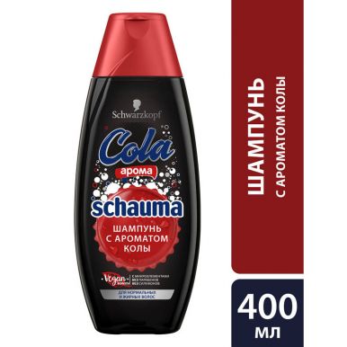 Schauma Шампунь Cola, для нормальных и жирных волос, без силиконов, 400 мл