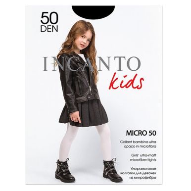 Колготки детские INCANTO Micro 50 den, размер: 128-134, nero