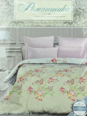 Комплект постельного белья Романтика, 2-х спальный, простыня на резинке