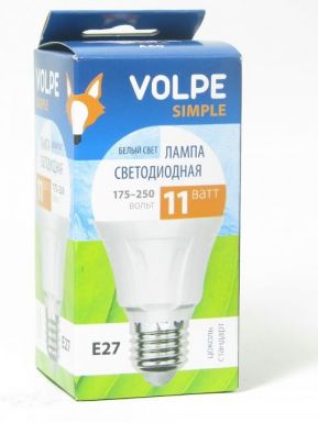 Светодиодная лампа VOLPE LED-A60-11W/NW/E27/FR/S картон