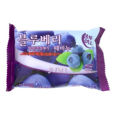 JUNO мыло-пилинг blueberry 150г