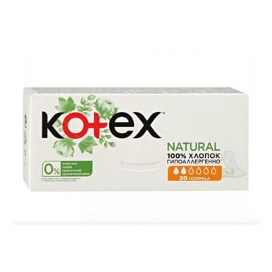 Kotex Natural ежедневные прокладки Normal, 20 шт
