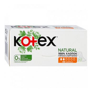 Kotex Natural ежедневные прокладки Normal, 40 шт