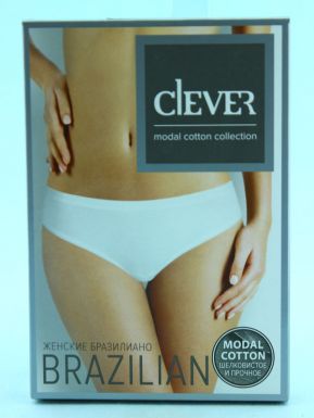 CLEVER BR650 Трусы бразилиано жен (50-XL,светло-бежевый)