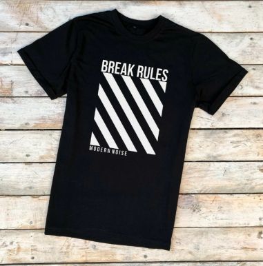 RADI футболка мужская принт черный break rules р.52