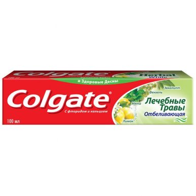 COLGATE FCN89248 зубная паста Лечебные травы Отбеливающая, 100 мл