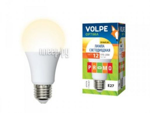 Лампа Optima светодиодная матовая LED-A60-12W/WW/E27/FR/0