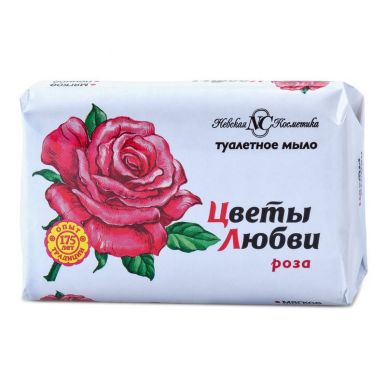 Невская Косметика мыло Цветы любви Роза, 90 г