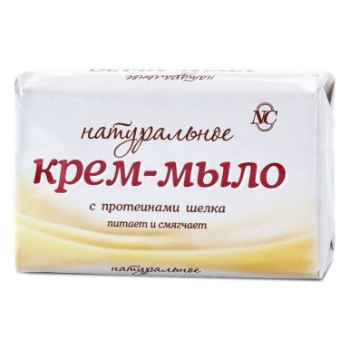 Невская Косметика крем-мыло с протеинами шёлка Натуральное, 90 г