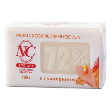 Невская Косметика мыло хозяйственное 72% с пальмовым маслом, 180 г