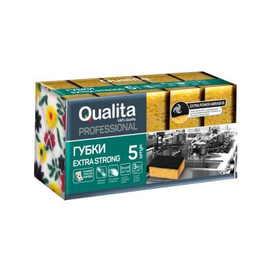 Qualita губки кухонные Extra Strong, 5 шт