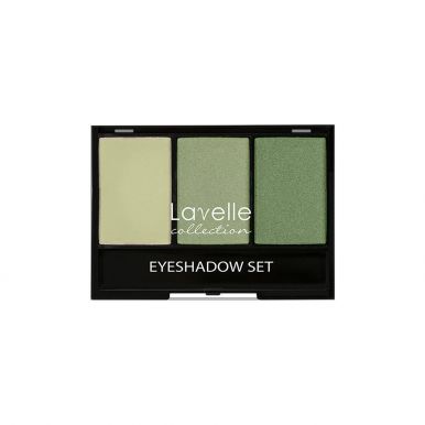 Lavelle тени ES-27 тройные, тон 03, цвет: зеленый, 23 г