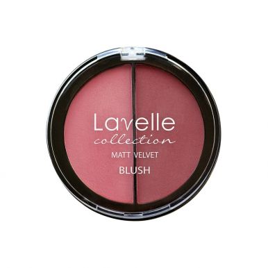 Lavelle румяна BL-09 2 цвета компактные, тон 01, цвет: розовый, 34,5 г