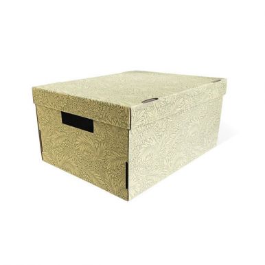 Коробка для хранения Триумф 370x280x180 см, белый/бурый, Мелисса, артикул: Д20104,0004
