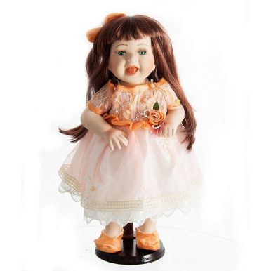 15825 Кукла коллекционная Нина,фарфор 38см