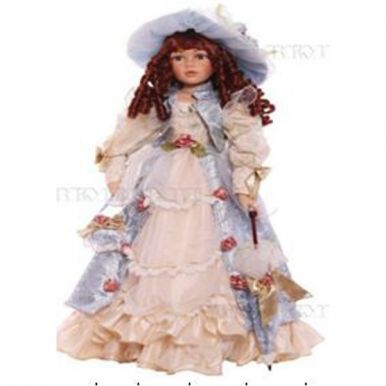 15983 Кукла коллекционная "Ульяна", фарфор 41см (уп.1/12шт.)